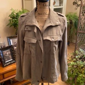 Staccato sage color zip dressy jacket